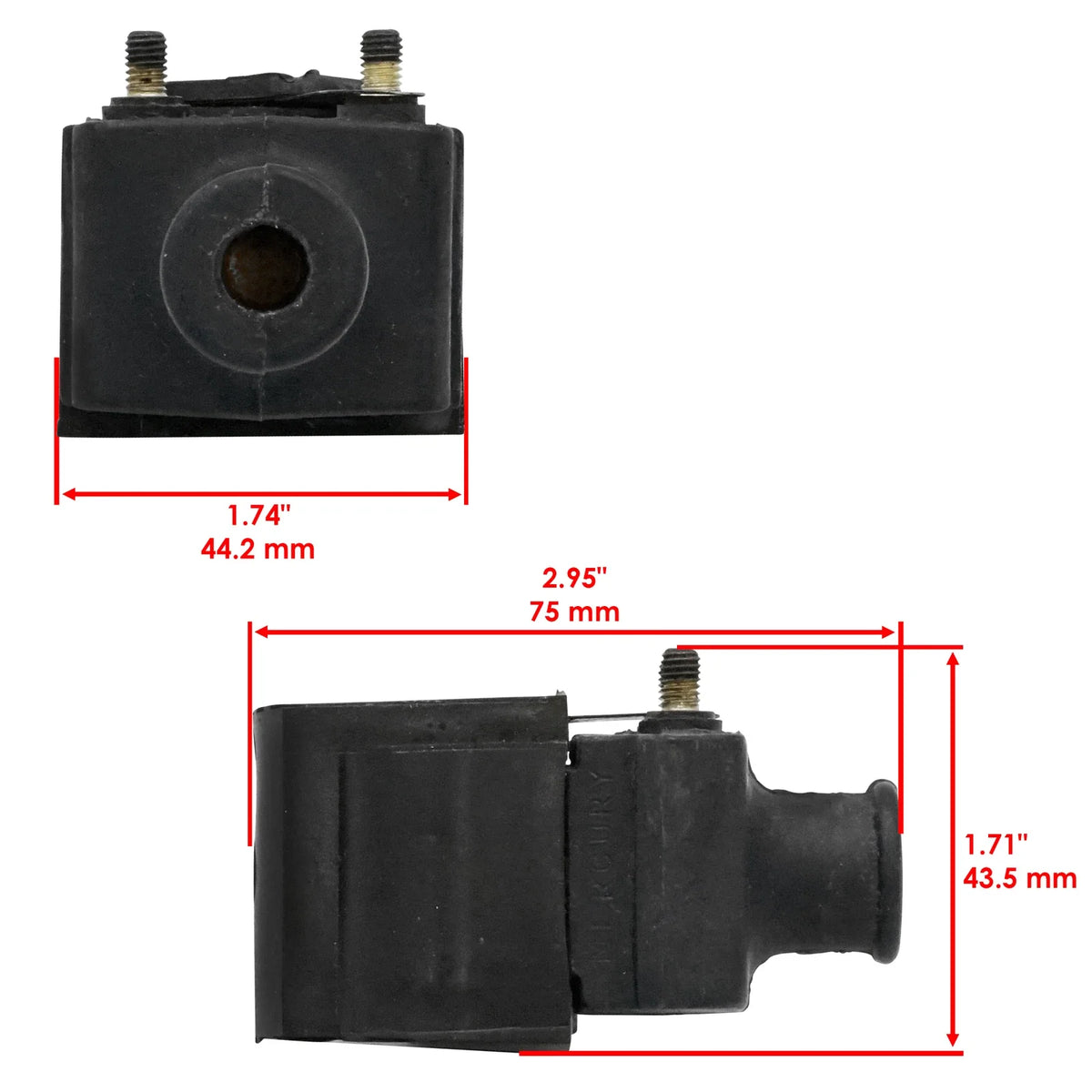 Ignition Coil for Mercury Outboard 115Hp (1973–1980, 1982–1988)