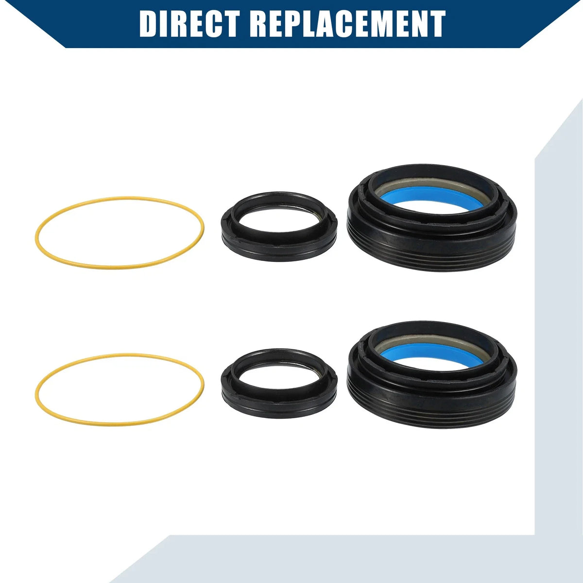 Set of 1 Front Axle Steering Bushing Seal for Ford Super Duty F250 (1999–2007)