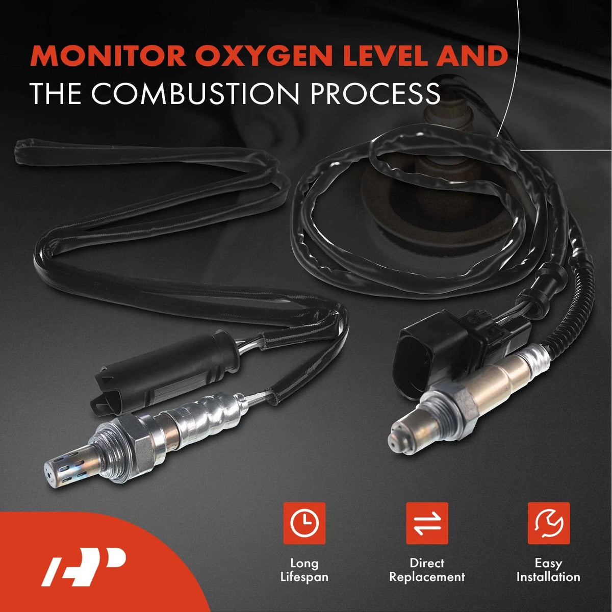 2X O2 Oxygen Sensor for BMW 325i 325Ci (2001–2006) 11787515827, 11787529980