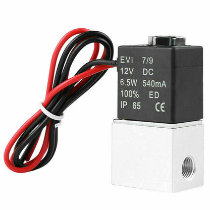 4PCS 1/4" Electric Air Water Solenoid Valve for 12V DC (Normally Closed)