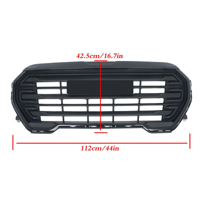 Front Upper Grille for GMC Terrain (2022–2023) Black Plastic