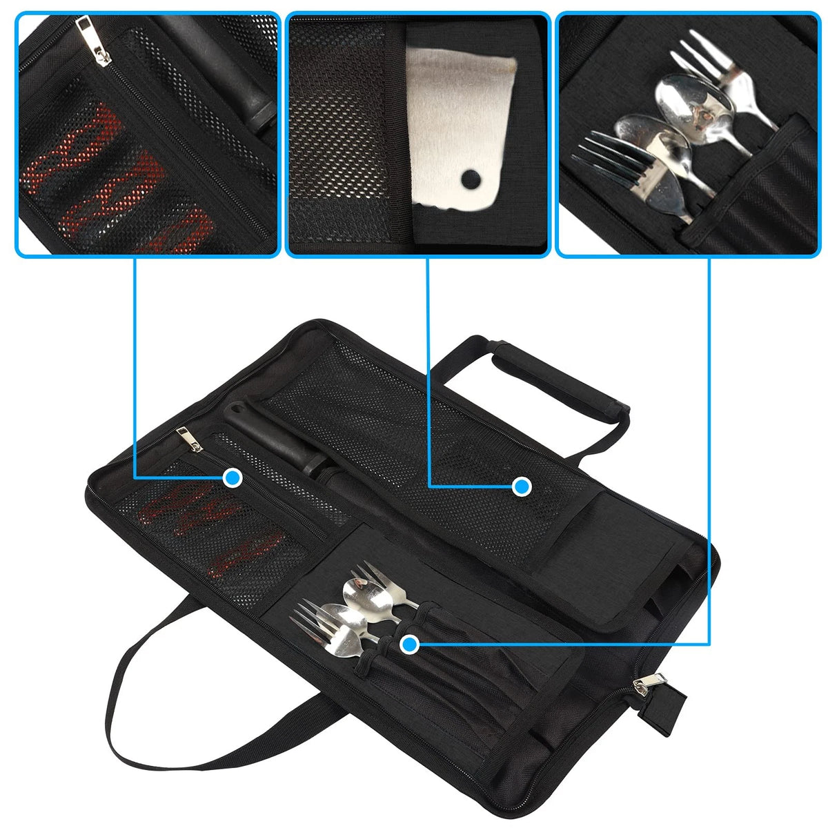 Chef's Knife Roll 18" for Chef's Tools (No Part Numbers)