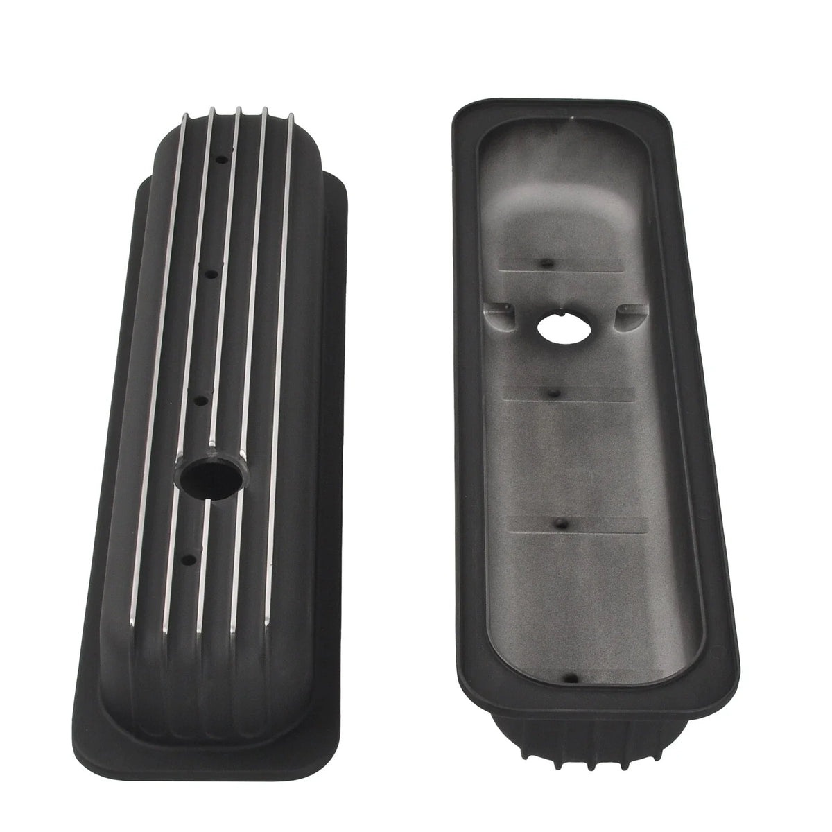 Black Short Valve Covers for Chevy 350 5.0L 5.7L (1987–1997)
