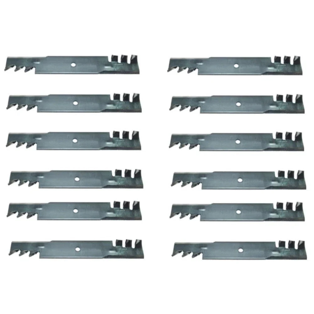 12X Heavy Duty Toothed Mulching Blade for Hustler (Replaces 601014)