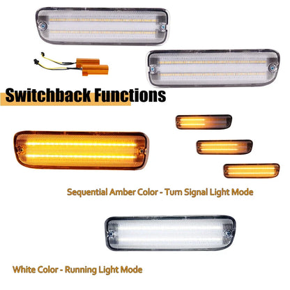 Chrome Clear LED Signal Parking Light for Toyota Tacoma (1995–2000)