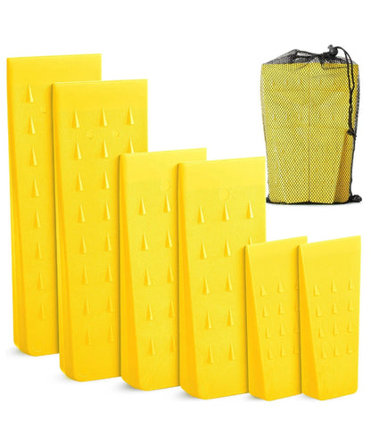 Set of 6 Tree Felling Wedges with Spikes (5.5", 8", 10")