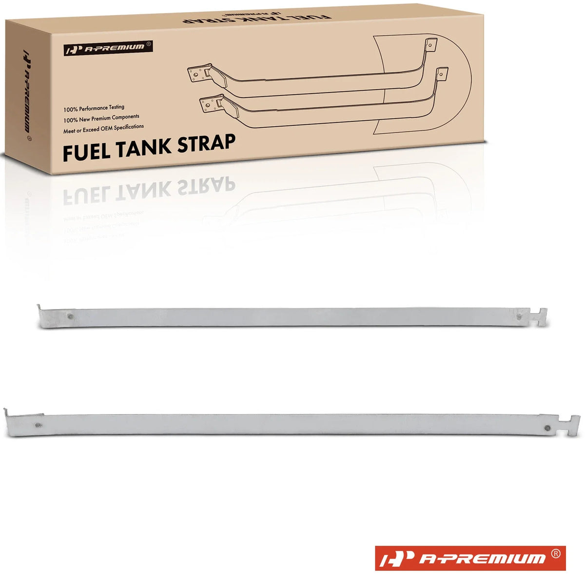 2X Steel Fuel Tank Straps for Dodge Neon (2000–2005)