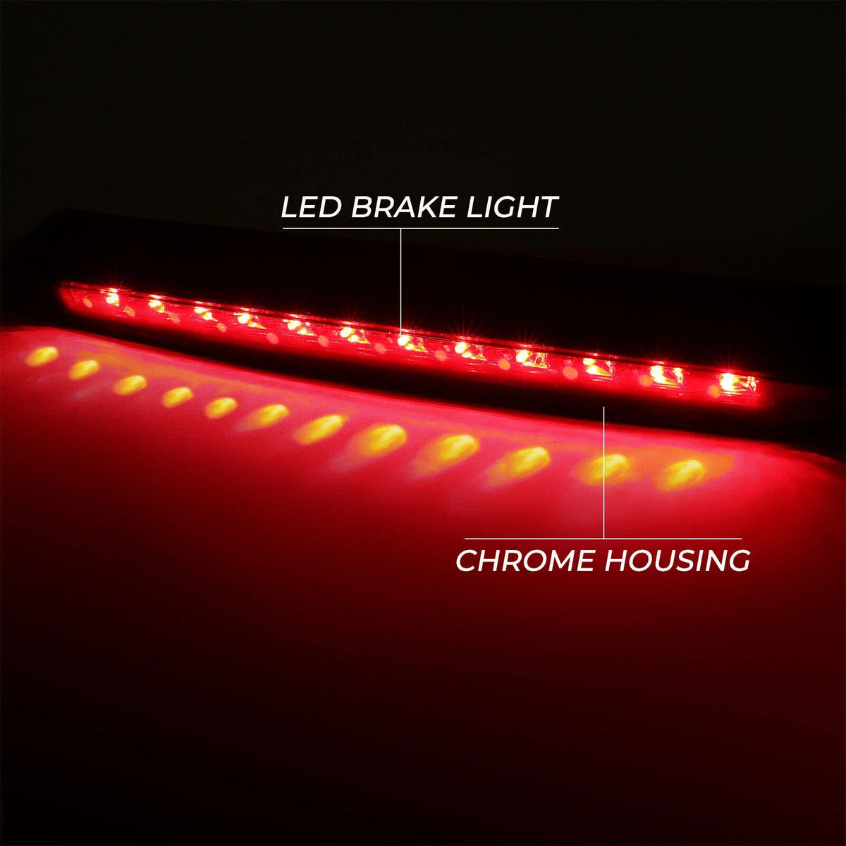 Smoke Lens LED 3rd Brake Light for Ford Mustang (1999–2004)