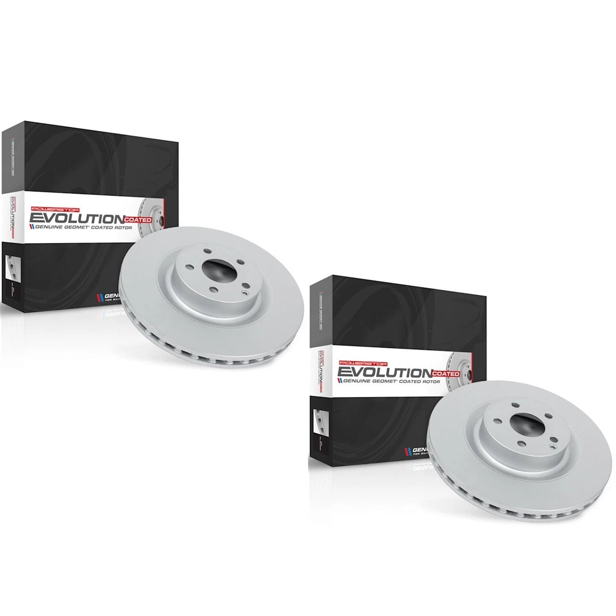Set of 2 Powerstop Brake Discs Rear AWD for Toyota Matrix, Pontiac Vibe (2009–2013)