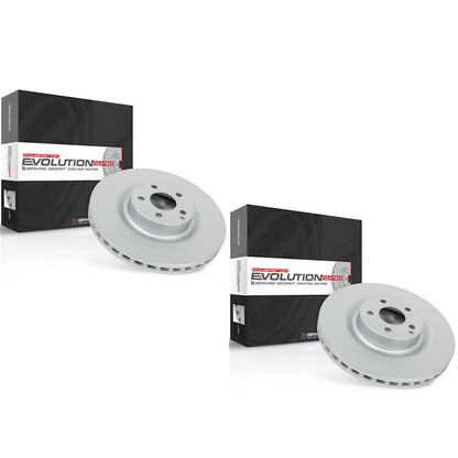 Set of 2 Powerstop Brake Discs Rear AWD for Toyota Matrix, Pontiac Vibe (2009–2013)