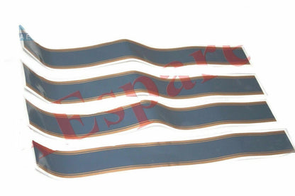 Set of 4 Fuel Tank & Mudguard Decorative Center Lining Strips for