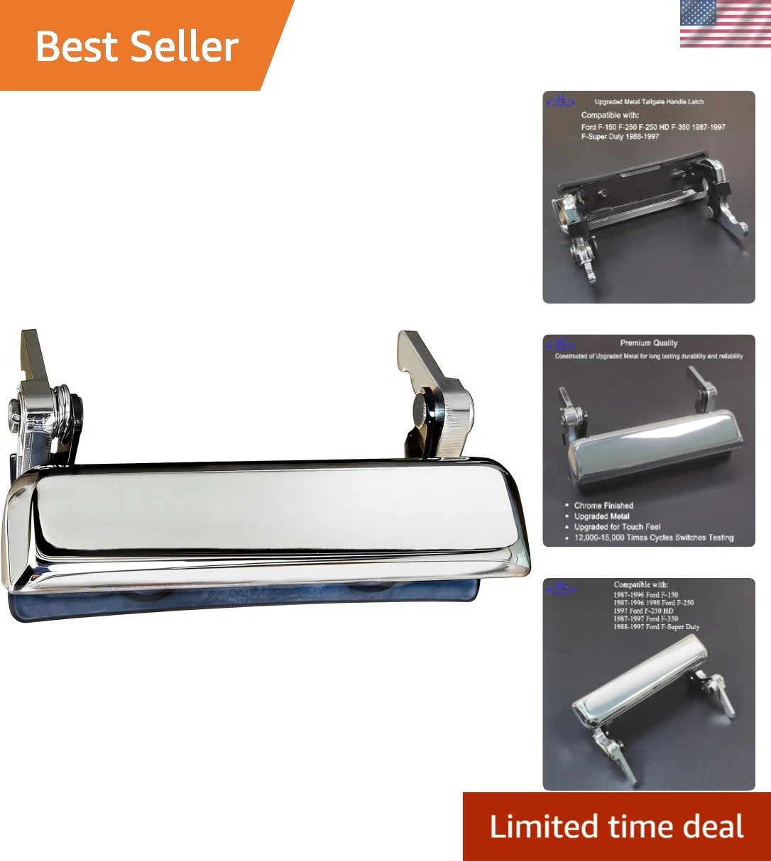 Chrome Tailgate Handle for Ford F-250 HD (1997)
