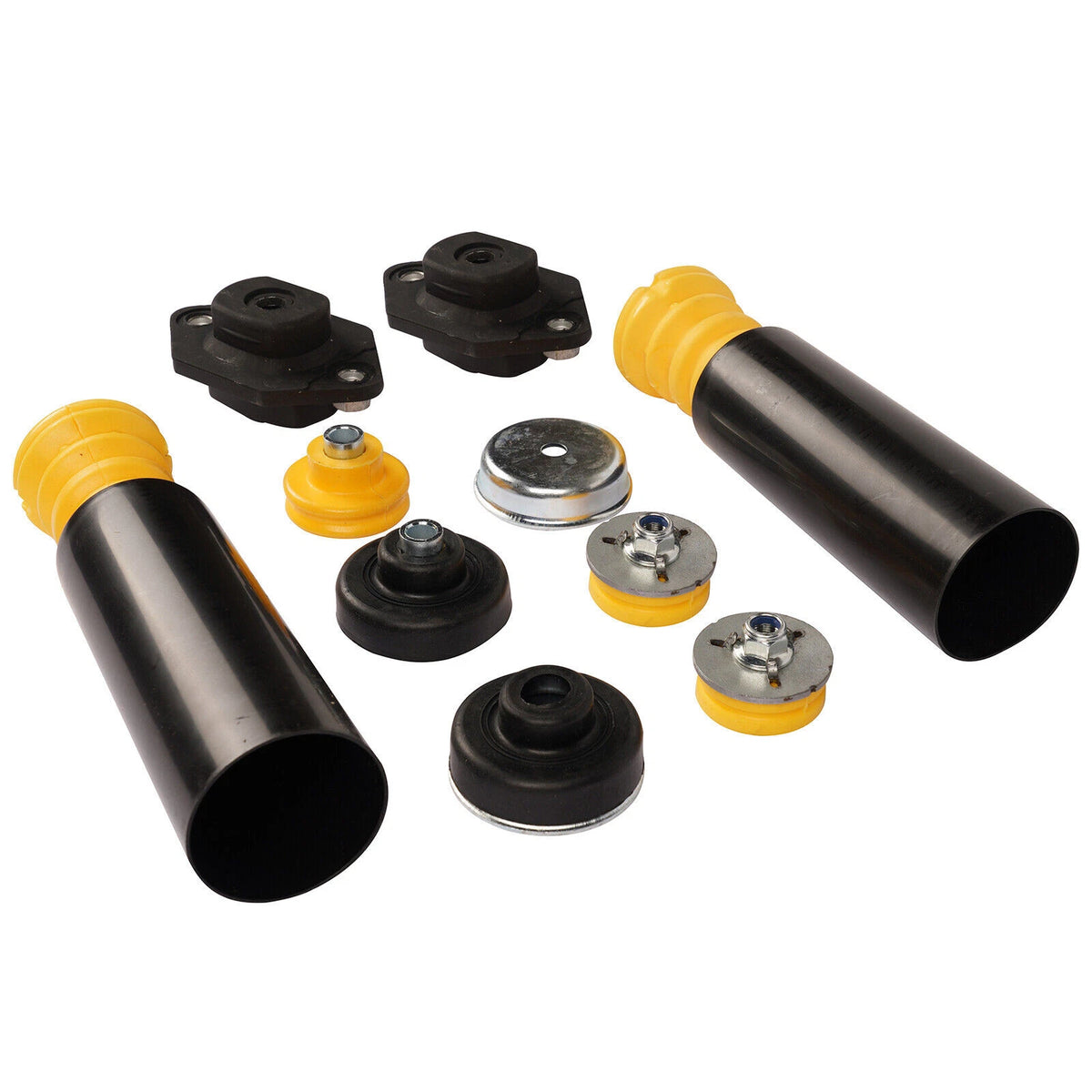 Set of 4 Rear Upper Lower Shock Mounts Grommets & Bump Stops for BMW E90 E92 E93 (2007–2013) - 33506771737, 33506771738, 33526768544, 33536767335, 33506767010