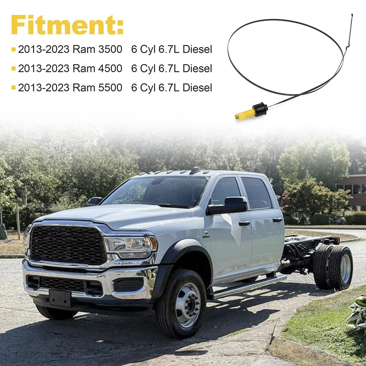 Indicator Transmission Fluid Level for Dodge Ram 3500-5500 (2013–2023) - 4627905AC, 4627905AB, 4627905AA
