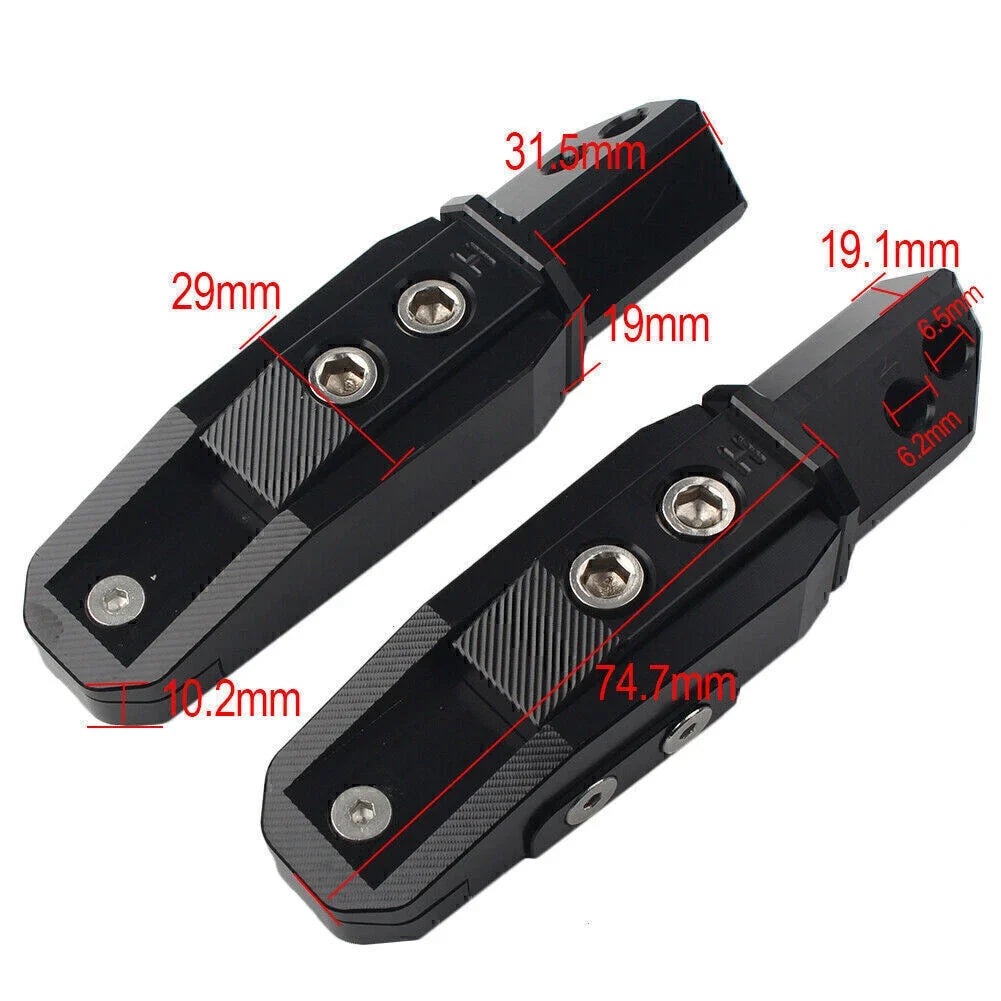 Rear Passenger Foot Pegs for Honda CBR600RR (2003–2006), CBR600 F4/F4I (1999–2007)
