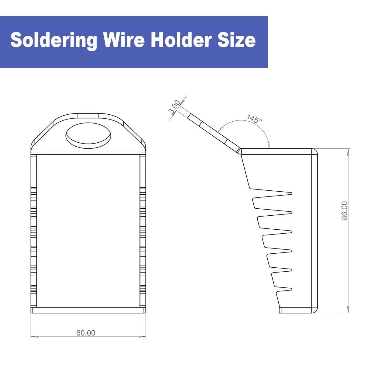 Soldering Wire Holder Stand for Soldering Projects