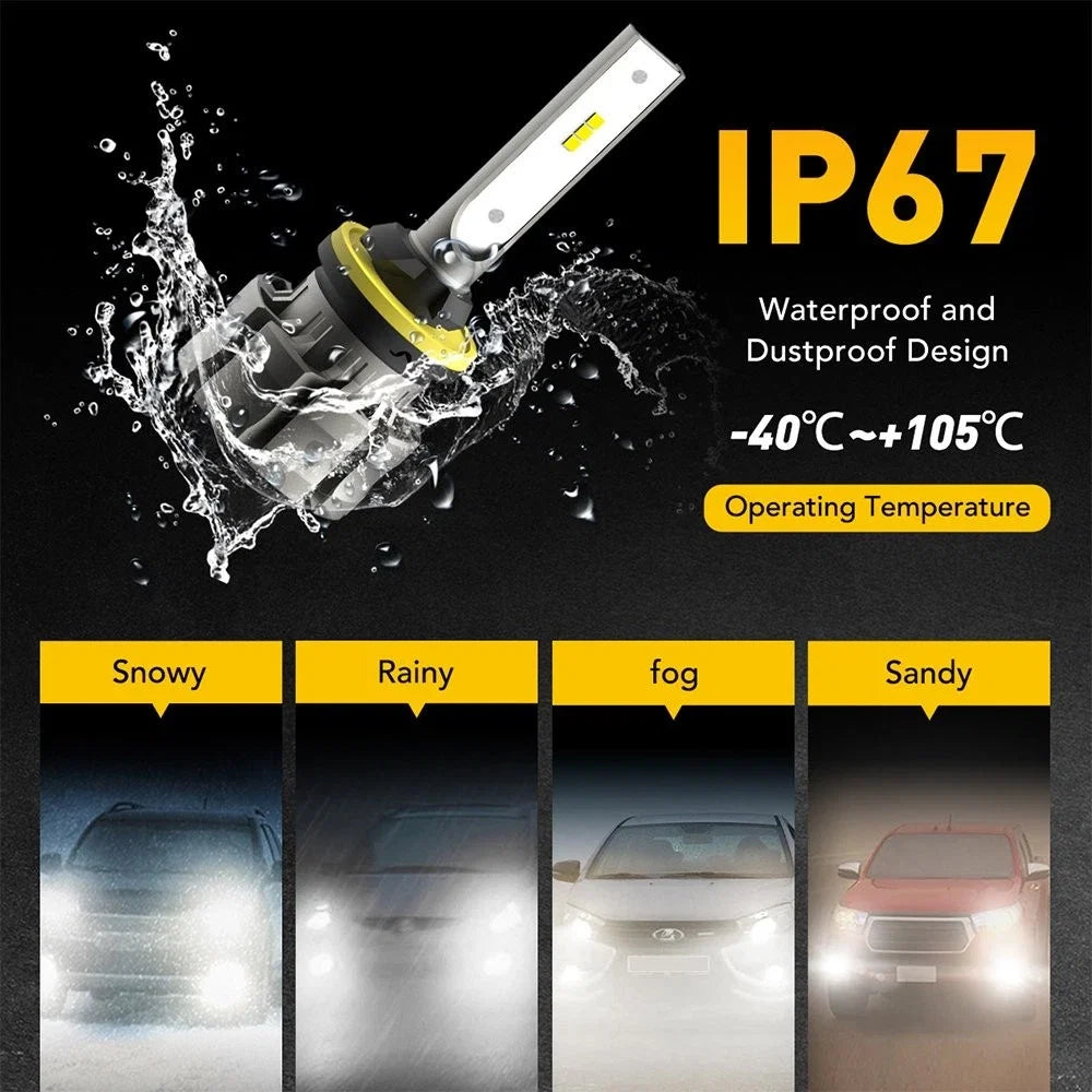 AUXITO 2X LED Fog Light Bulb 892 880 881 White 6500K for