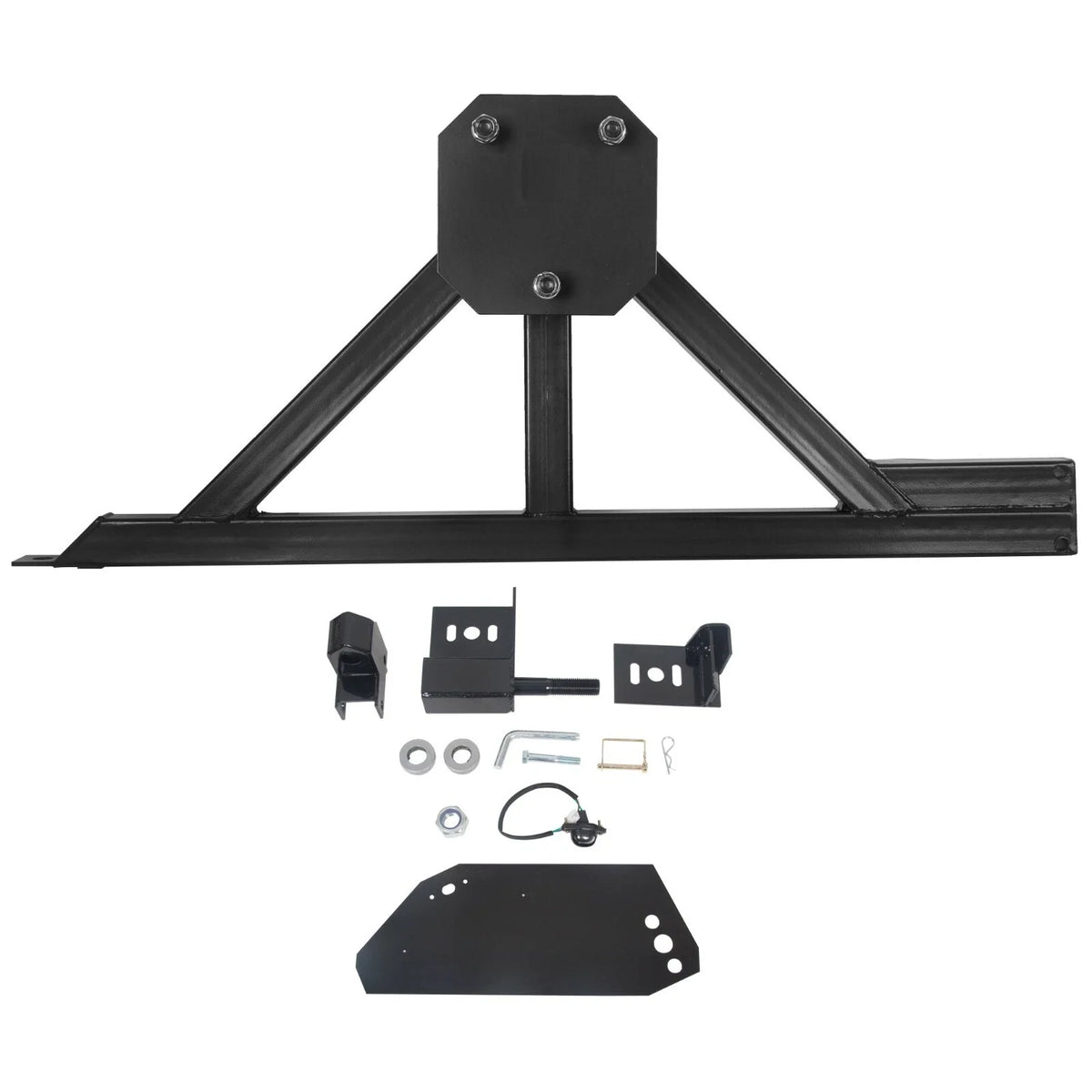 Rear Spare Tire Carrier for Hummer H2 (2003–2009) Steel Rack with Drop-down
