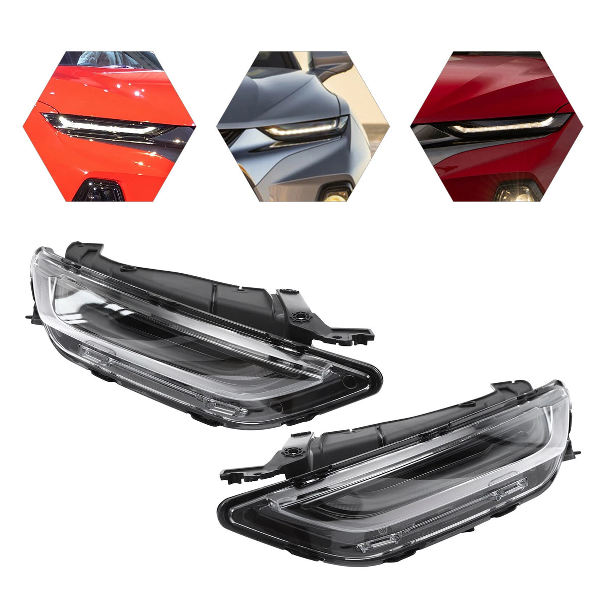 1 Pair Headlights for Chevrolet Blazer (2019–2022) 84686975, 84856650, 84588812