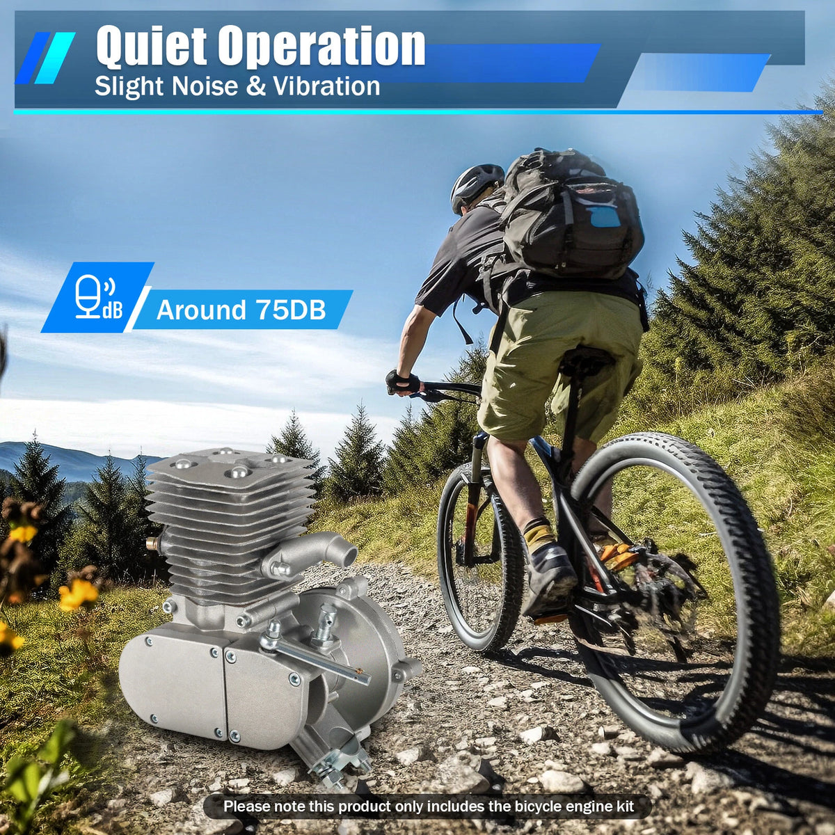 Full Set 100CC Bicycle Motorized 2 Stroke Gas Engine Kit