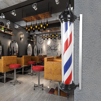 Rotating LED Barber Shop Pole Light Sign for Hair Salon