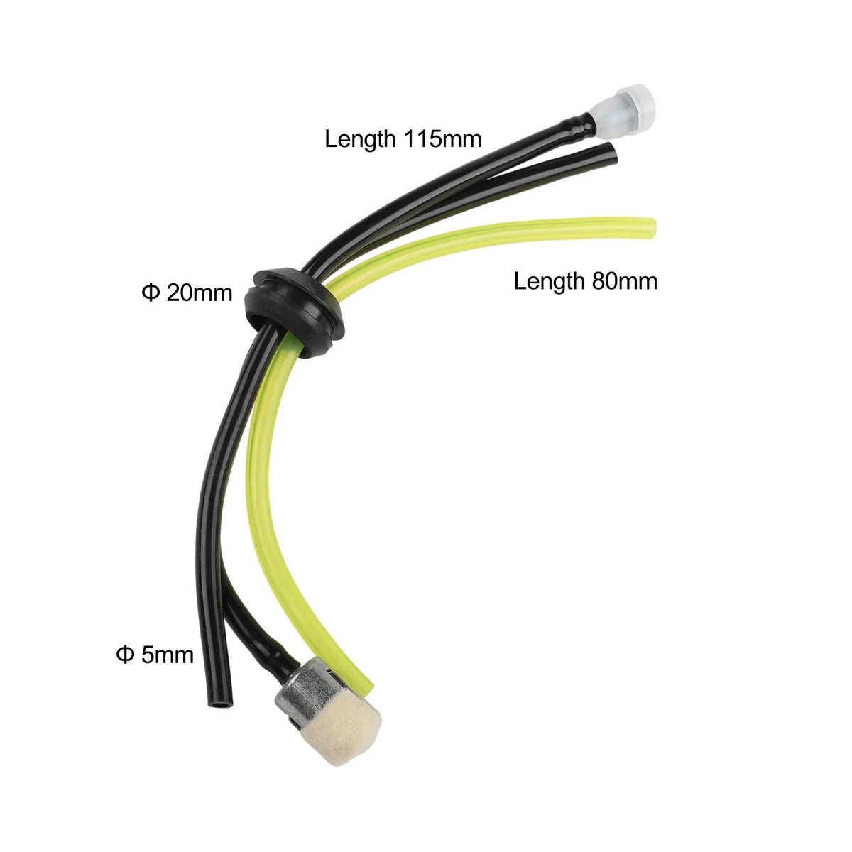 Tank Seal Set of 3 Hoses with Filter for Echo Brushcutters (18/20mm)