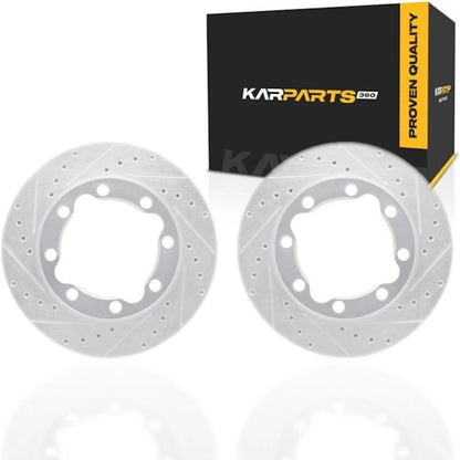 Drilled and Slotted Rotors for Chevy C2500/K2500 (1992–2000) ALX-PAU-DF-7212-40116-CLA2