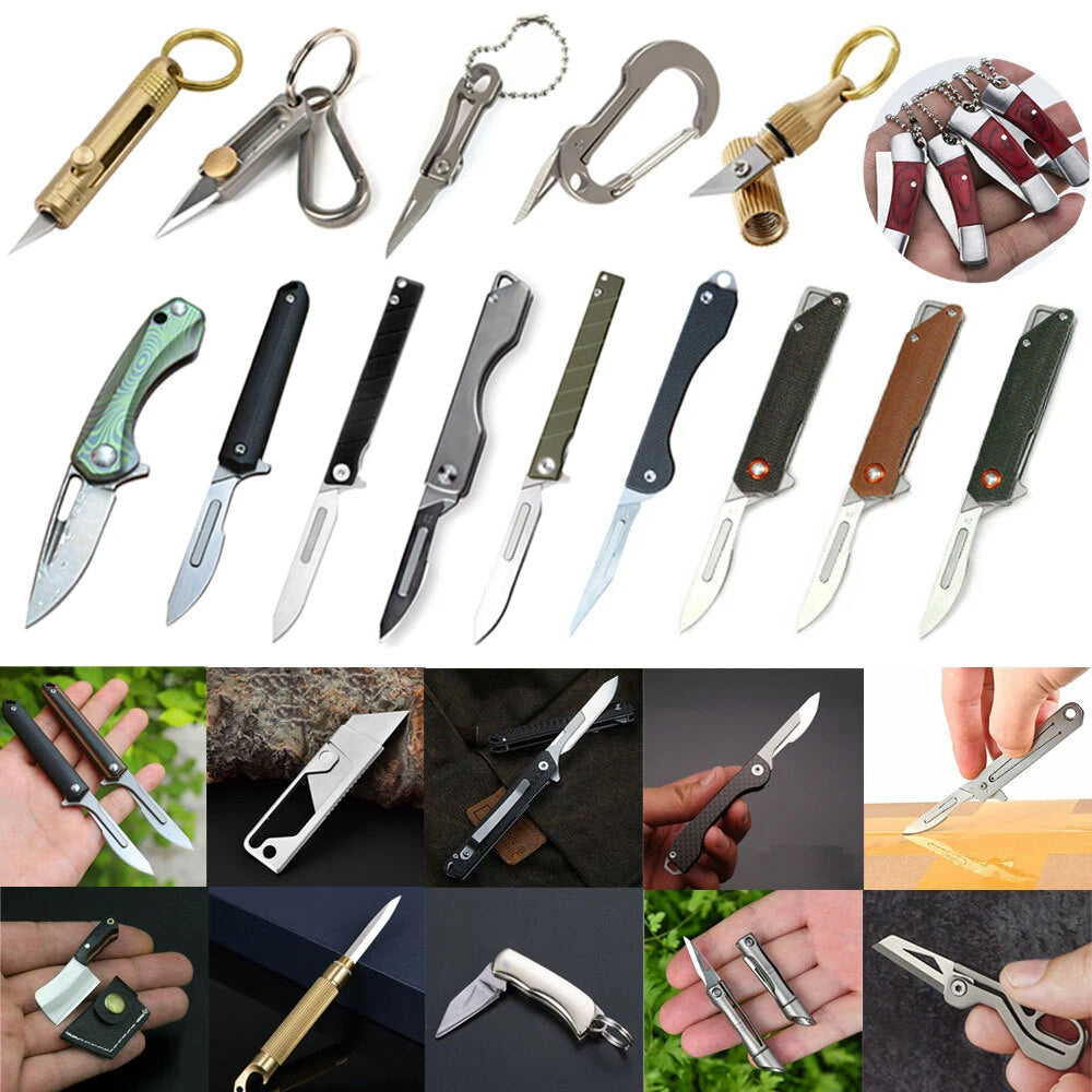 Folding Keychain Knife for Emergency/Survival Use