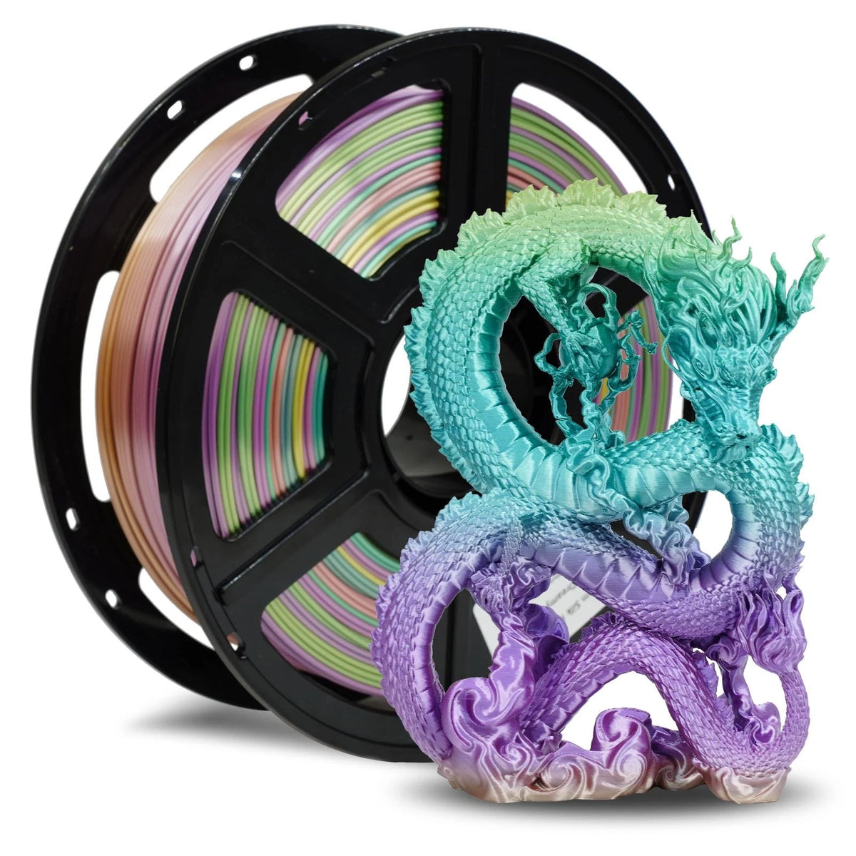 1.75mm Silk PLA Filament for 3D Printer (1kg, Dreamy Trio)
