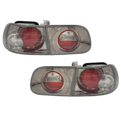 Gunmetal Tail Lights for Honda Civic Hatchback (1992–1995) NTR627CB