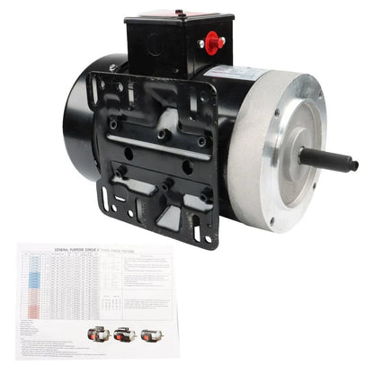 Electric Motor 1/2HP 56C 1725RPM Single Phase TEFC for General Purpose
