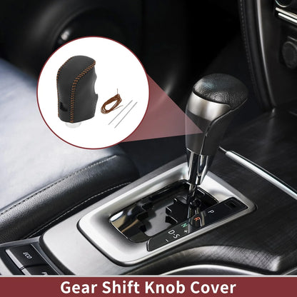 1 Pc Gear Shift Knob Cover for Nissan Altima (2019–2024) Black Brown