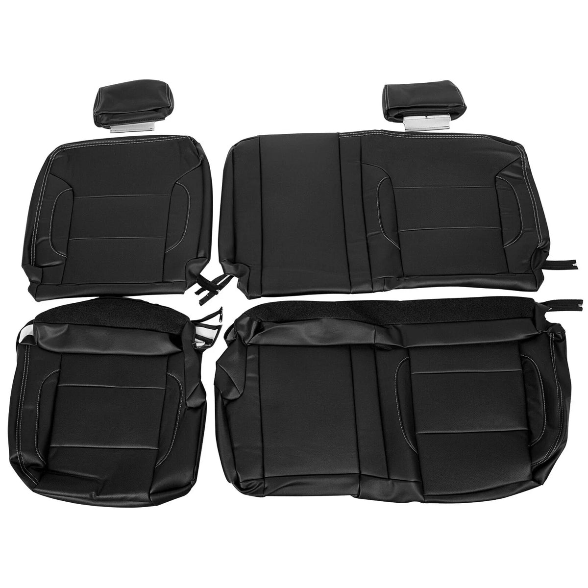 Set of 2 HECASA Seat Covers for Chevy Silverado LT (2014–2018)