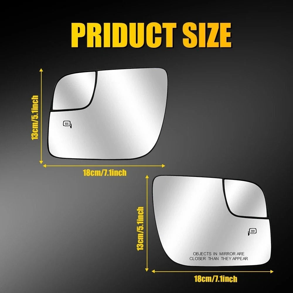 Set of 2 Heated Rear View Mirror Glass for Ford Explorer (2011–2019)