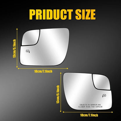 Set of 2 Heated Rear View Mirror Glass for Ford Explorer (2011–2019)