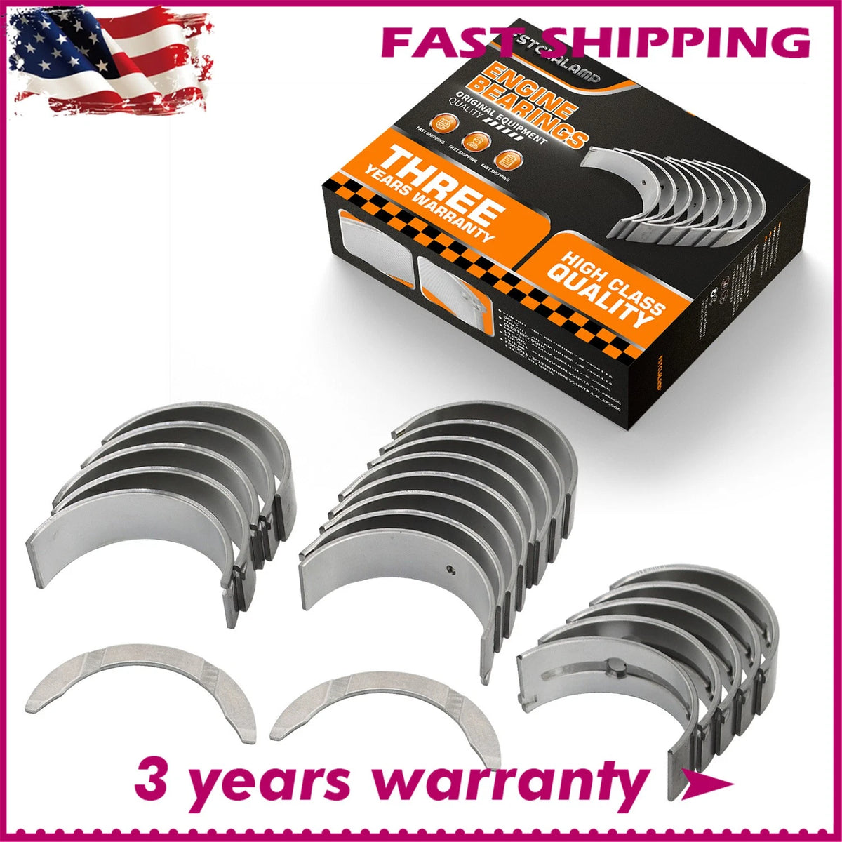 Main & Rod Bearing Set with Thrust Washer for Kia Optima 2.4L (2006–2016) - 21020-2G100, 21020 2G100, 210202G100