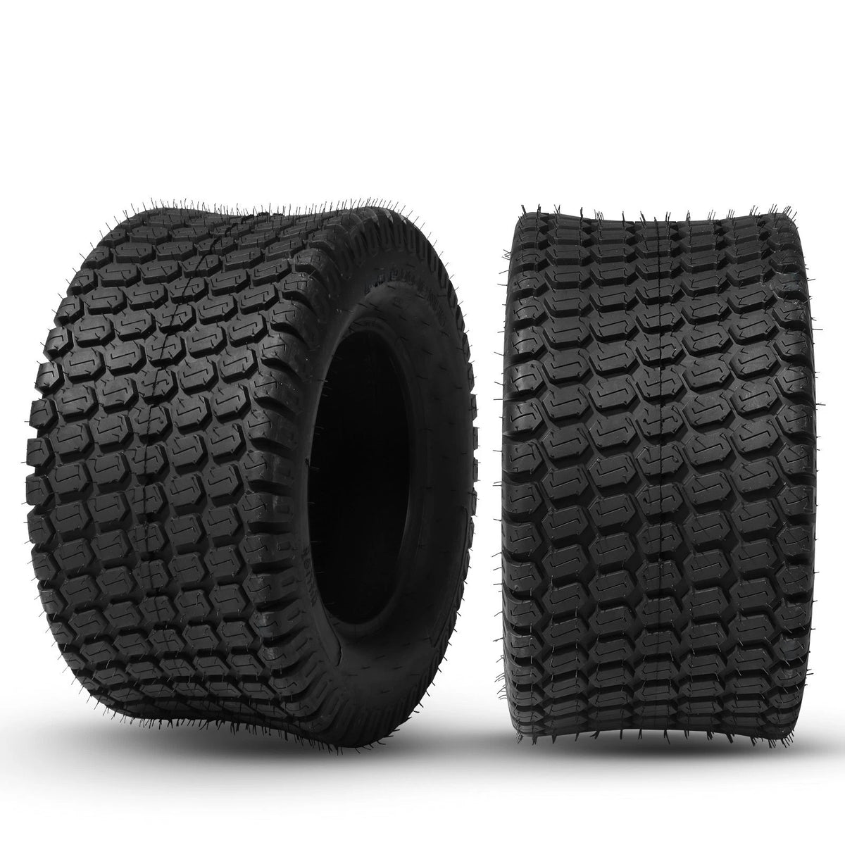 2X 18x8.50-8 Turf Tires for Lawn Mower Tractor (4 Ply Tubeless)