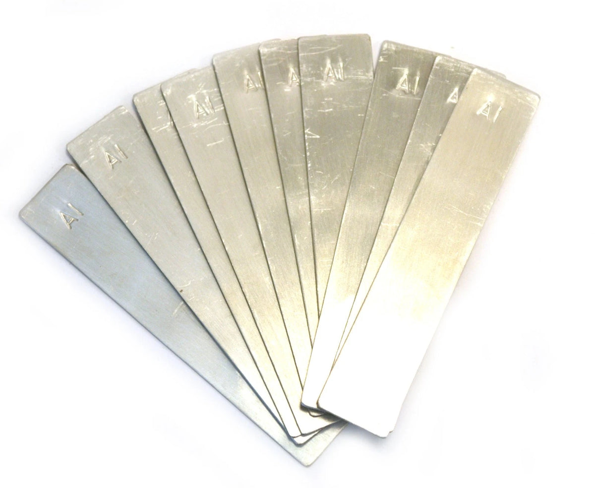 Pack of 10 Aluminium Electrode Strips 100 x 19mm for Various Applications