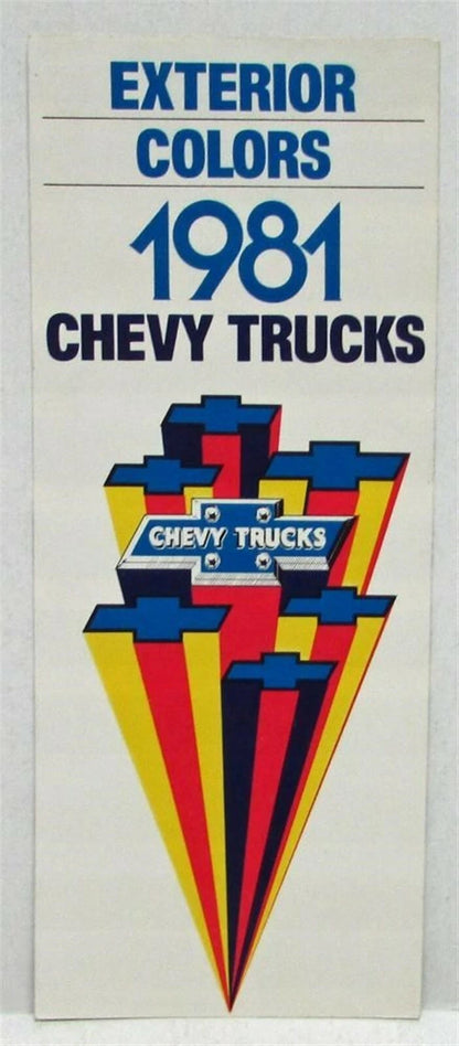 Factory Exterior Colors for Chevrolet Trucks (1981)