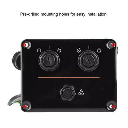 Dual Key Switch for Yamaha Outboards (6K1-82570-13-00, 6K1-82570-08-00)