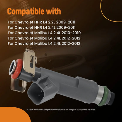 Set of 4 Engineered Fuel Injectors for Chevrolet HHR/Malibu (2009–2012) 4G2251