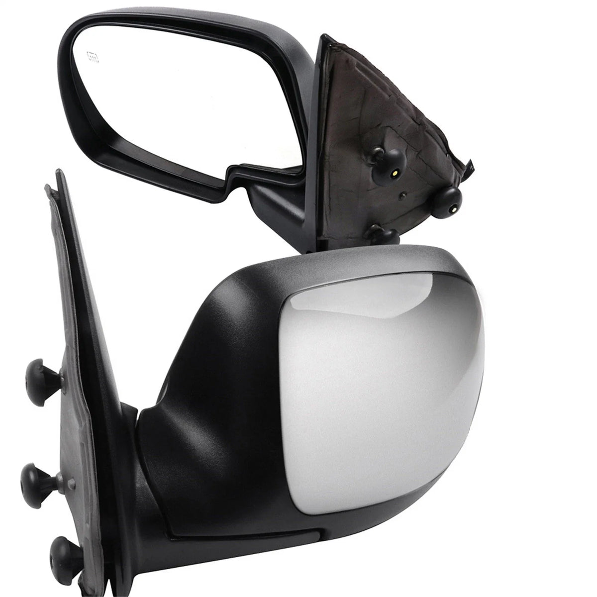 Pair Chrome Heated Power Mirrors for Chevy Silverado 1500/2500, GMC Sierra (1999–2002)
