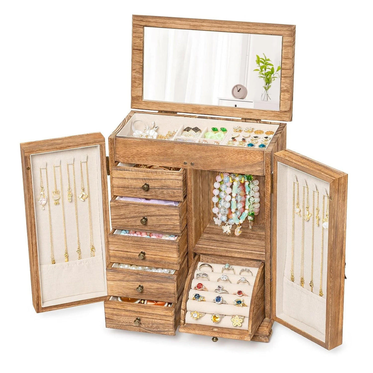 Jewelry Box Organizer for Women Girls (6 Layer)
