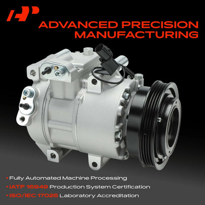 A/C Compressor with Clutch for Kia Rio Rio5 (2006–2011) 977011G010, 977011G000, 98371