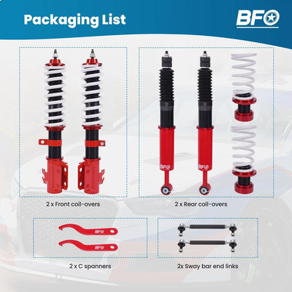 Coilover Shocks & Springs Lowering Kit for Toyota Yaris (2007–2011), Scion xD (2008–2014)