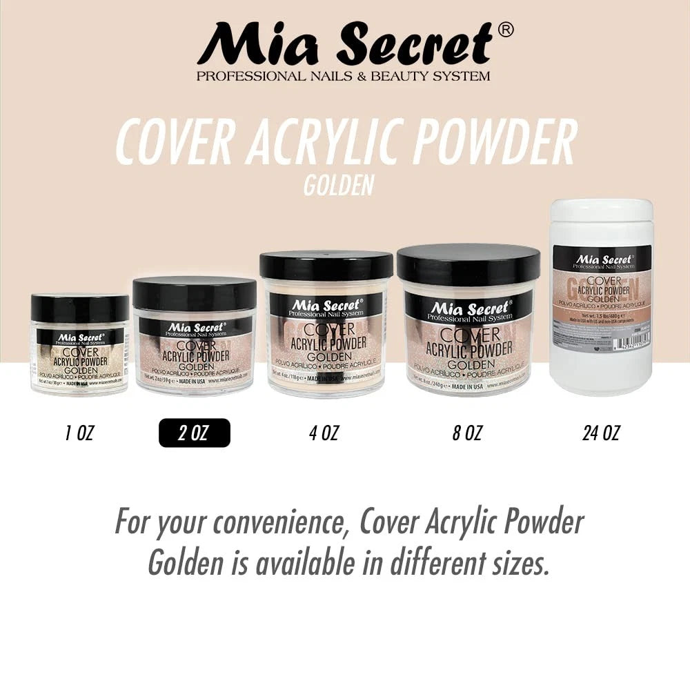 Cover Golden Mia Secret Acrylic Powder for Universal Use (2 oz)