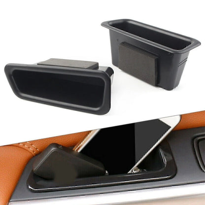 2X Front Door Handle Armrest Storage Box Tray for Volvo S60 V60 (2010–2017)