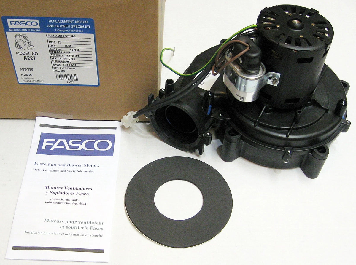 Fasco A227 Draft Inducer Blower Motor for York 024-27641-000