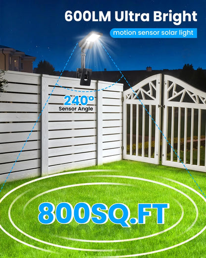 Solar Fence Lights for Outdoor Use (1-Second Install)