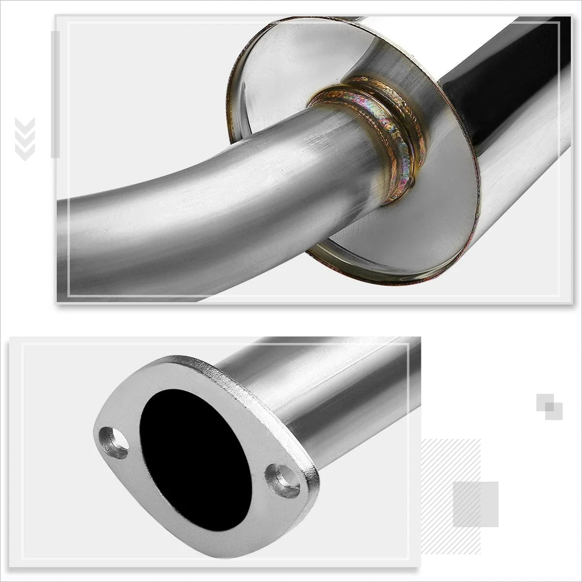 Catback Exhaust System for Mitsubishi Eclipse 4CYL (2000–2005) - 4.5" Burnt Tip